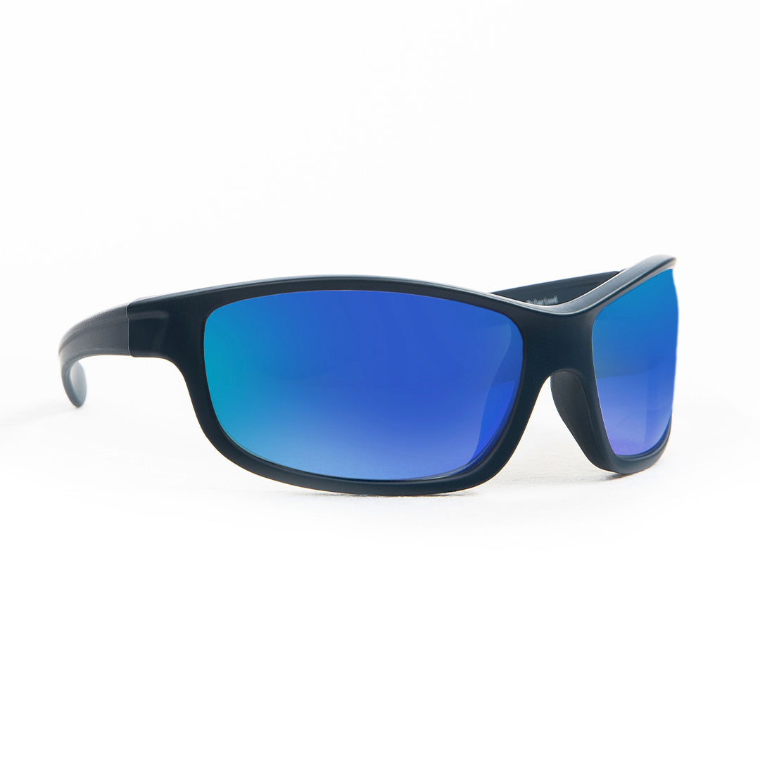 Wrap Around Sport with Polarized Lens: Blue
