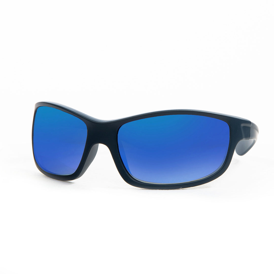 Wrap Around Sport with Polarized Lens: Blue