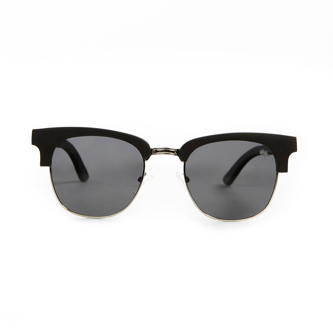 Classic Clubmaster with Polarized Lens: Grey