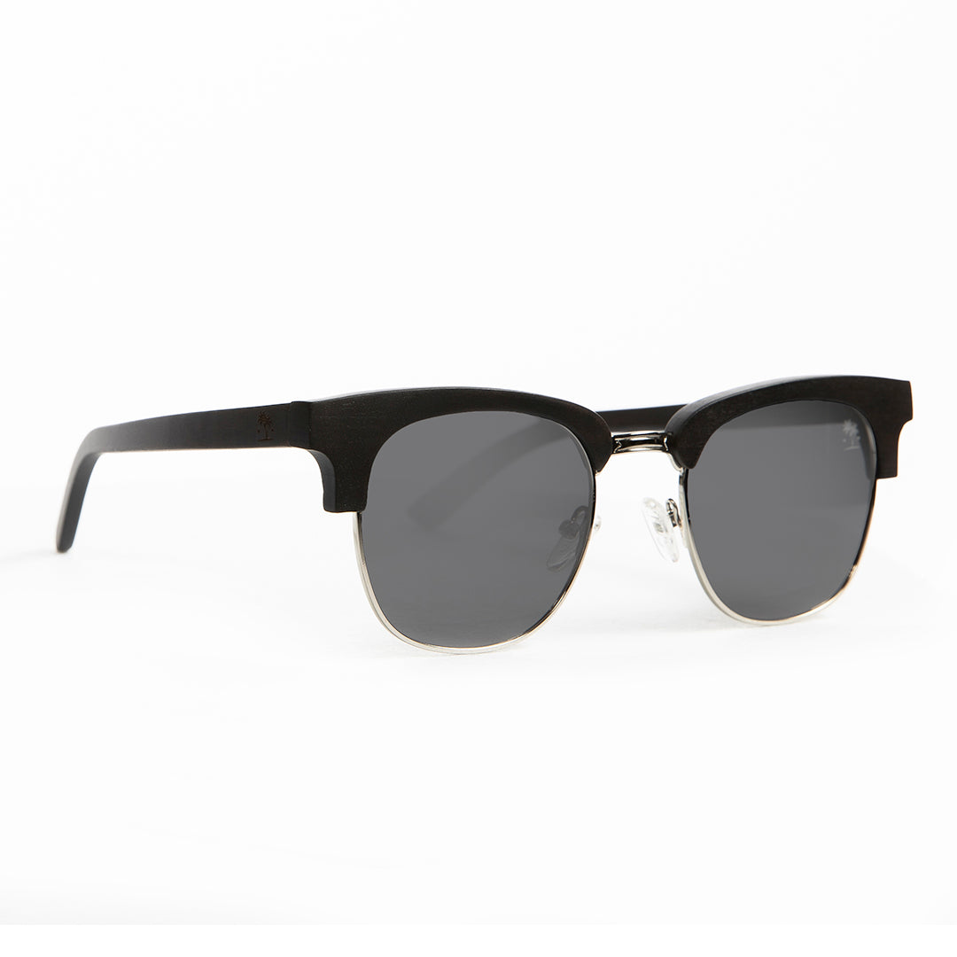 Classic Clubmaster with Polarized Lens: Grey