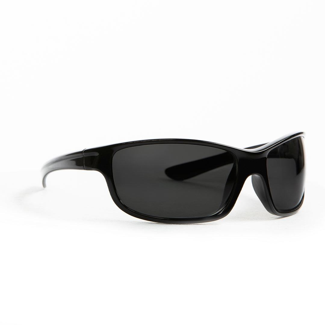 Wrap Around Sport with Polarized Lens: Black