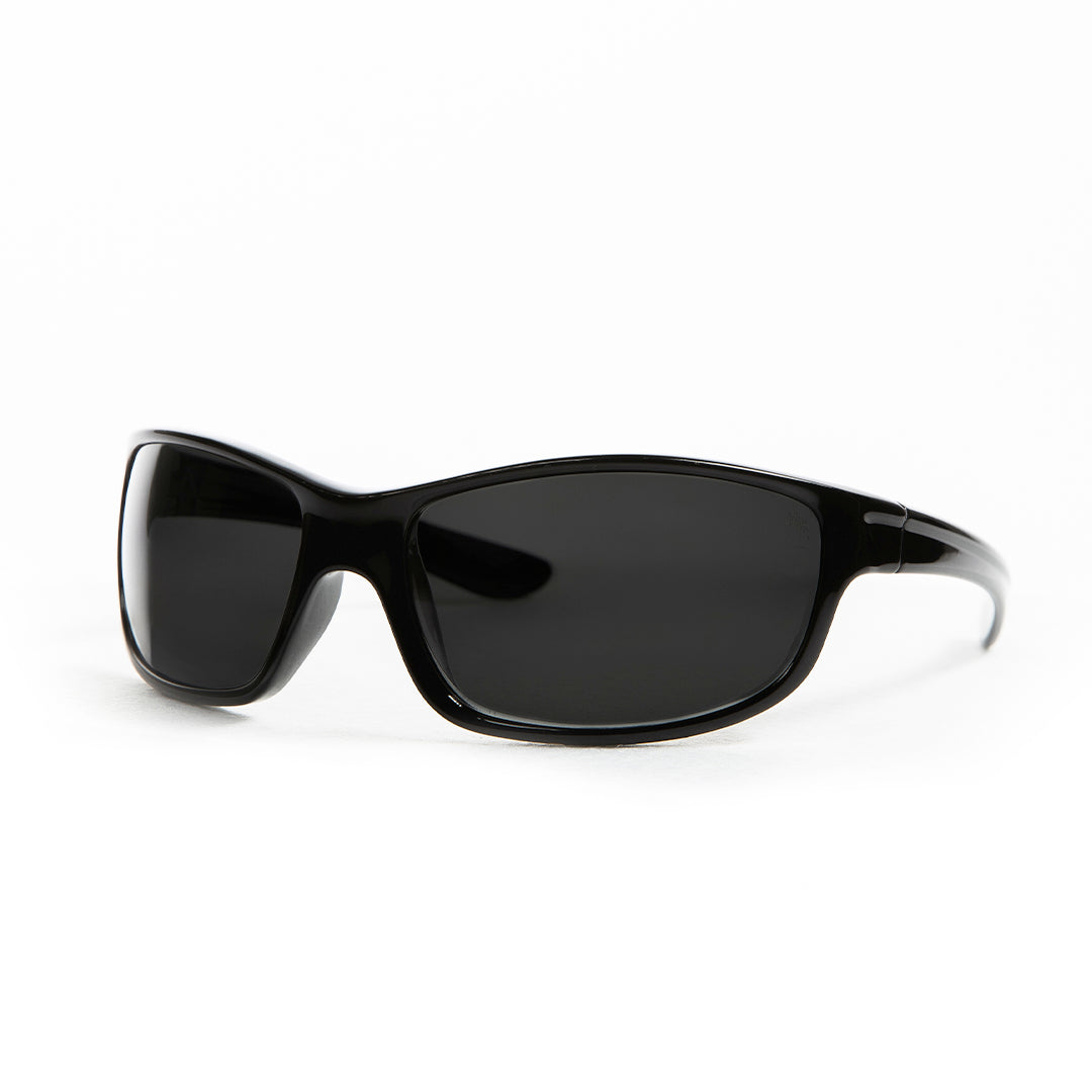 Wrap Around Sport with Polarized Lens: Black