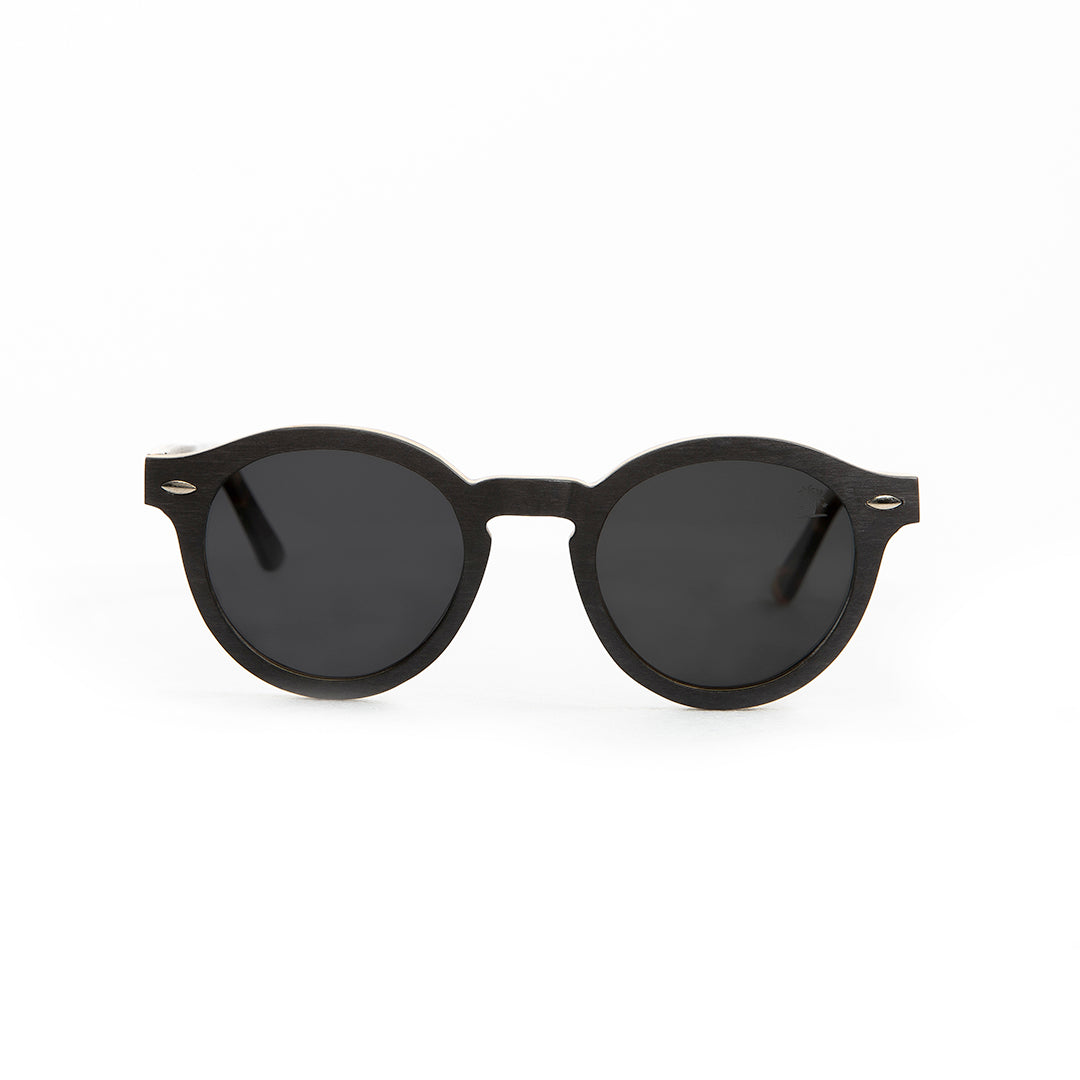 Dark Wood Polarized with Acetate Tips: Black