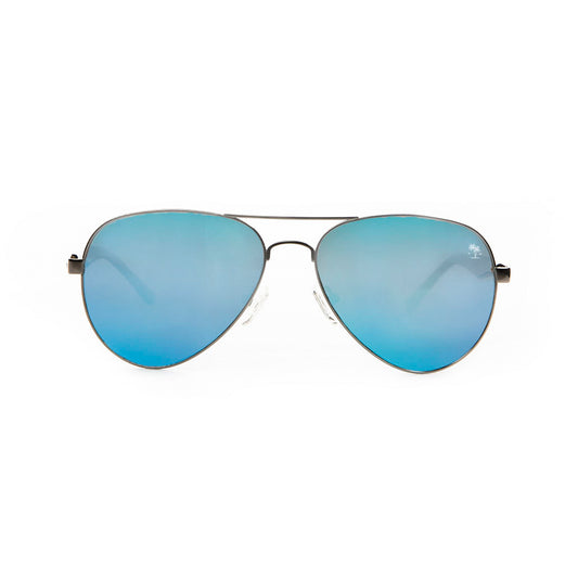Aviator with Polarized Lens: Blue
