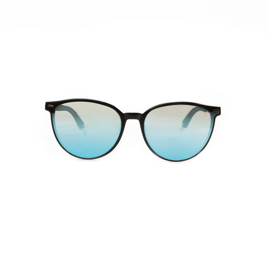 Dark Wood Cat Eye with Polarized Lens: Mirror