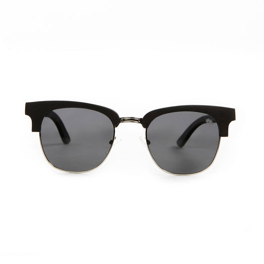 Classic Clubmaster with Polarized Lens: Grey