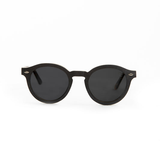 Dark Wood Polarized with Acetate Tips: Black