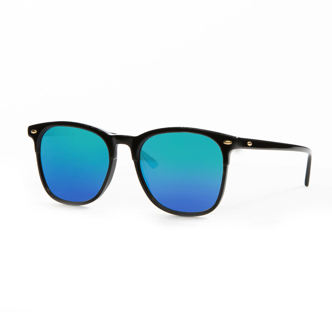 Clubmaster Black Frame with Polarized Lens